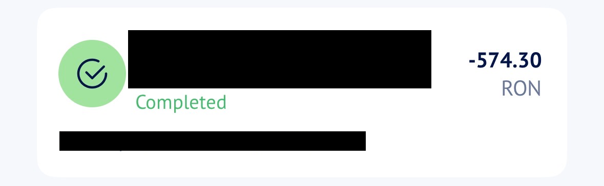 Payout dovadă 1